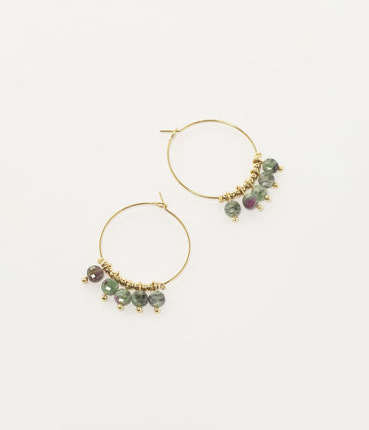 Boucles d'oreilles Zoé (Acier doré)