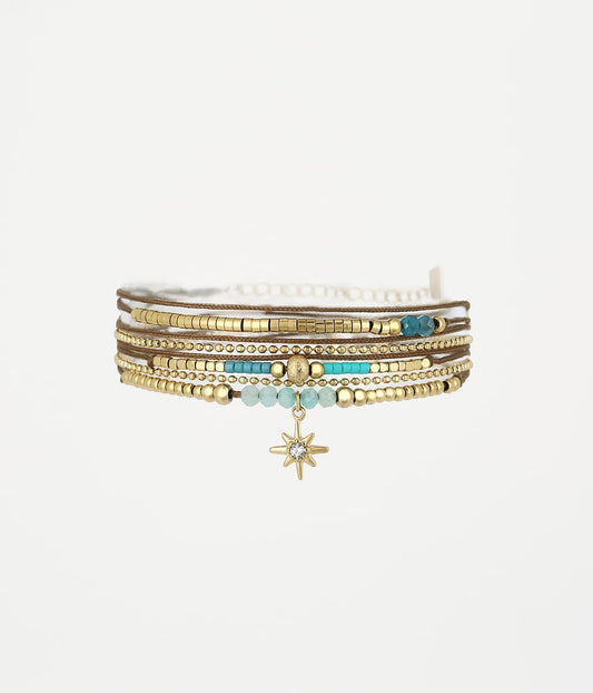 Bracelet Aster (Acier doré)