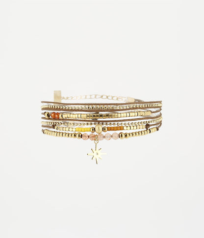 Bracelet Aster (Acier doré)