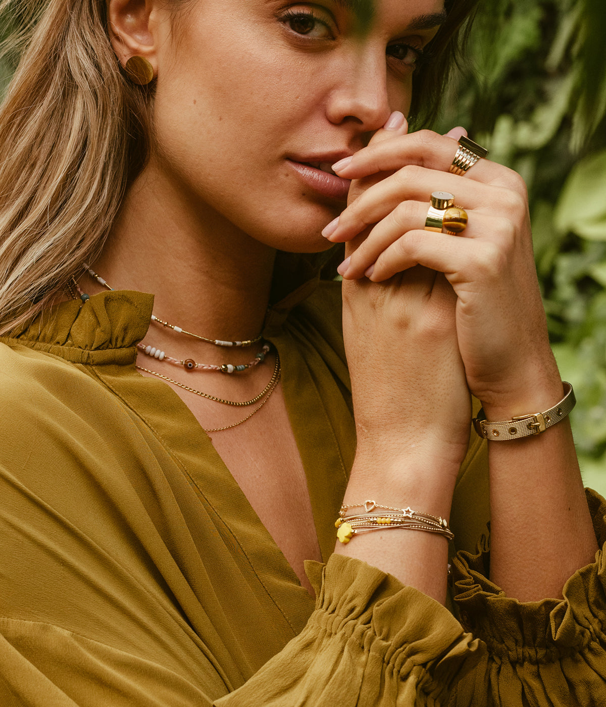 Collier Vedelem (Acier doré)