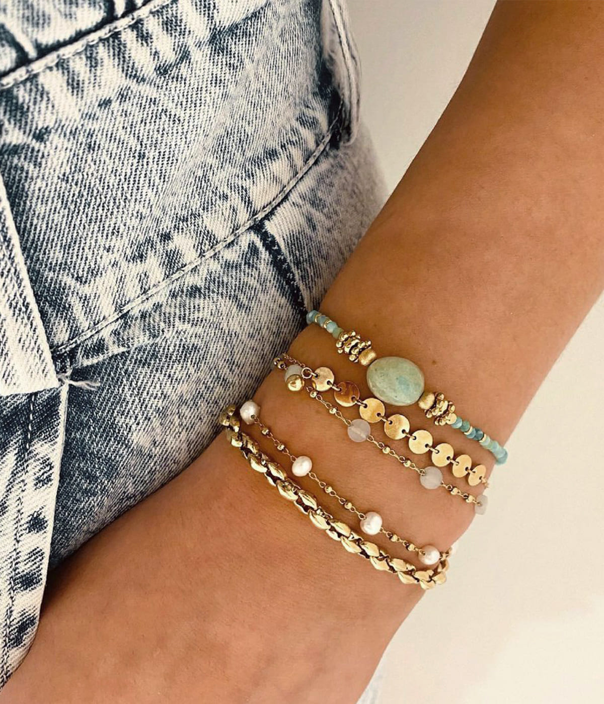 Bracelet Zoé (Acier doré)