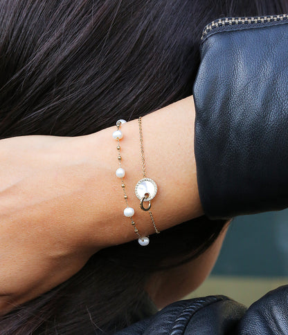 Bracelet Zoé (Acier doré)