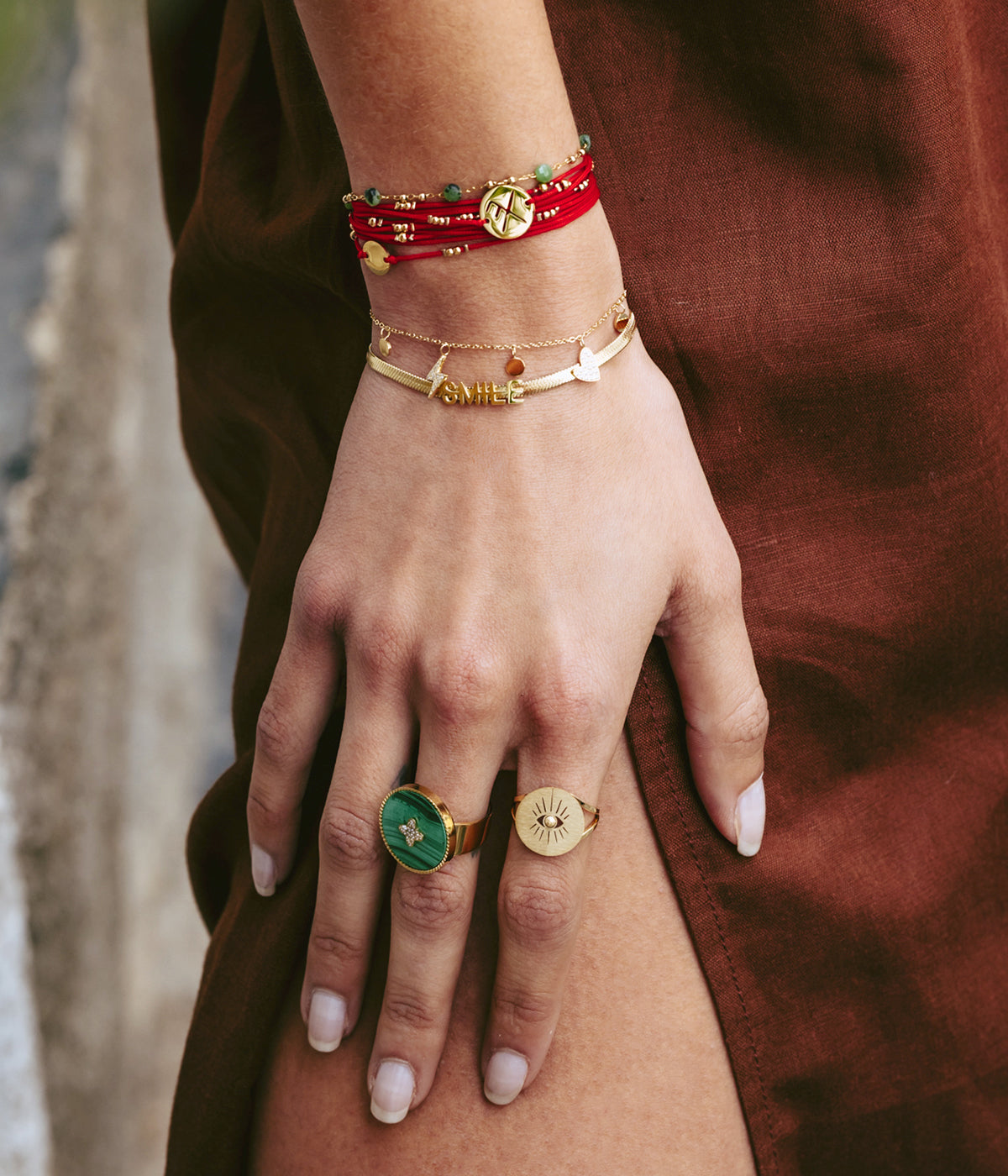 Bracelet Zoé (Acier doré)