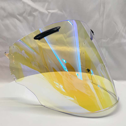 Visière de casque de moto irisée